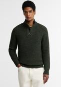 Barbour Men's Essential Fleck Half Zip Jumper, Olive Green image