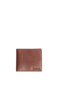 Barbour Colwell Leather Billfold Wallet, Brown &amp; Classic Tartan image