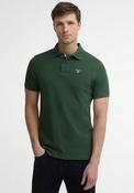 Barbour Mens Tartan Contrast Pique Polo Shirt, Sycamore Green image