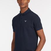 Barbour Men's Tartan Contrast Pique Polo Shirt, New Navy image