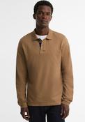 Barbour Men’s Essential Sports Long Sleeve Polo Shirt, Sand Beige image