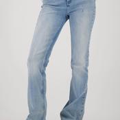 Monari Rhinestone Bootcut Jeans, Light Wash Blue image