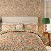 Morris &amp; Co Earthly Paradise Duvet Cover Set, Pink &amp; Green