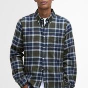 Barbour Men’s Rasay Tartan Shirt, Navy &amp; Olive Green