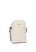 MICHAEL Michael Kors Jet Set Smartphone Crossbody Bag, Vanilla &amp; Acorn image