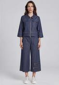 My Soul Stitch Detail Stretch Jacket, Blue image