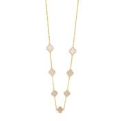Absolute Pink Petal Necklace, Gold image