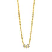 Absolute CZ Rings Necklace, Gold image