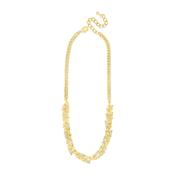 Absolute Leaf Link Necklace, Gold