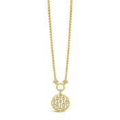 Absolute CZ Cluster Pendant Necklace, Gold