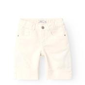 Name It Kid Girl Rose Wide Twill Shorts, Whisper White image