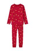 Name It Kid Christmas Long Sleeve Pyjama Set, Jester Red image