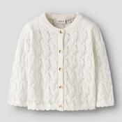 Name It Baby Girl Najsa Long Sleeve Cardigan, Off White