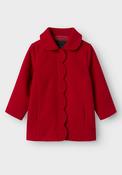 Name It Mini Girl Merry Long Sleeve Coat, Red image