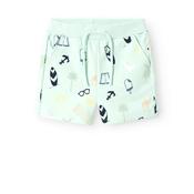 Name It Kid Boy Jerome Summer Theme Shorts, Green image