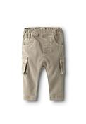 Name It Baby Boy Ben Baggy Cargo Trouser, Beige image