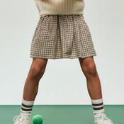 Name It Kid Girl Tecka Check Skirt, Beige image