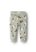 Name It Baby Boy Timm Waffle Print Jogger, Green image