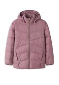 Name It Kid Girl Marble Padded Long Sleeve Coat, Pink image