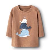 Name It Baby Boy Fakir Long Sleeve Top, Brown