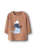 Name It Baby Boy Fakir Long Sleeve Top, Brown image