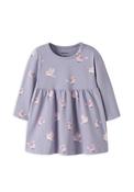 Name It Baby Girl Bird Long Sleeve Dress, Lilac image