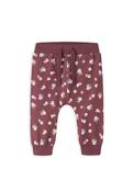 Name It Baby Girl Vandora Floral Pant, Wine image