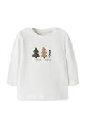 Name It Baby Boy Vacion Forest Friend Long Sleeve Top, Cream image