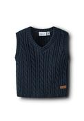 Name It Baby Boy Roman Knit Vest, Navy image