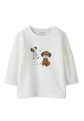 Name It Baby Boy Tokan Long Sleeve Top, Off White image