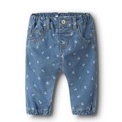 Name It Baby Boy Ben Anchor Jeans, Blue image