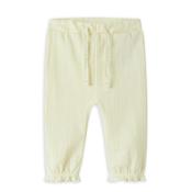 Name It Baby Girl Frill Cuff Trouser, Yellow
