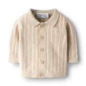 Name It Baby Boy Floppi Long Sleeve Cardigan, Beige