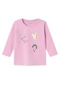 Name It Baby Girl Lilia Long Sleeve Top, Pastel Lavender image