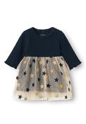 Name It Baby Girl Rinnas Long Sleeve Dress, Dark Sapphire image
