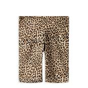 Name It Kid Girl Animal Print Bicycle Short, Brown