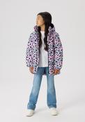 Name It Kid Girl Maxi Animal Print Hooded Coat, Multi image