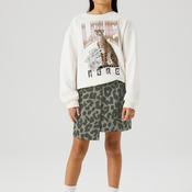 Name It Kid Girl Belate Animal Print Wrap Skort, Green
