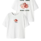 Name It Kid Girl Joliza Short Sleeve Tee, White image