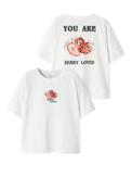 Name It Kid Girl Joliza Short Sleeve Tee, White image