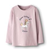 Name It Mini Girl Rogina Long Sleeve Top, Lilac