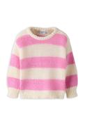 Name It Mini Girl Lelia Stipe Knit Jumper, Pink image