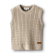 Name It Mini Boy Roman Knit Sleeveless Vest, Beige