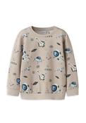 Name It Mini Boy Dace Space Long Sleeve Sweater, Beige image