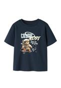 Name It Mini Boy Difus Space Teddy Short Sleeve Tee, Navy image