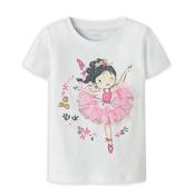 Name It Mini Girl Deppa Ballerina Short Sleeve Tee, White image
