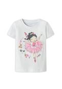 Name It Mini Girl Deppa Ballerina Short Sleeve Tee, White image