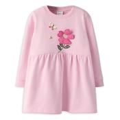 Name It Mini Girl Driva Long Sleeve Floral Dress, Pink image