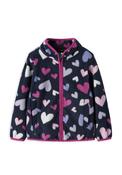Name It Mini Girl Meeko Heart Long Sleeve Fleece, Navy image