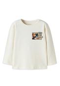 Name It Mini Boy Walde Camping Long Sleeve Top, Off White image